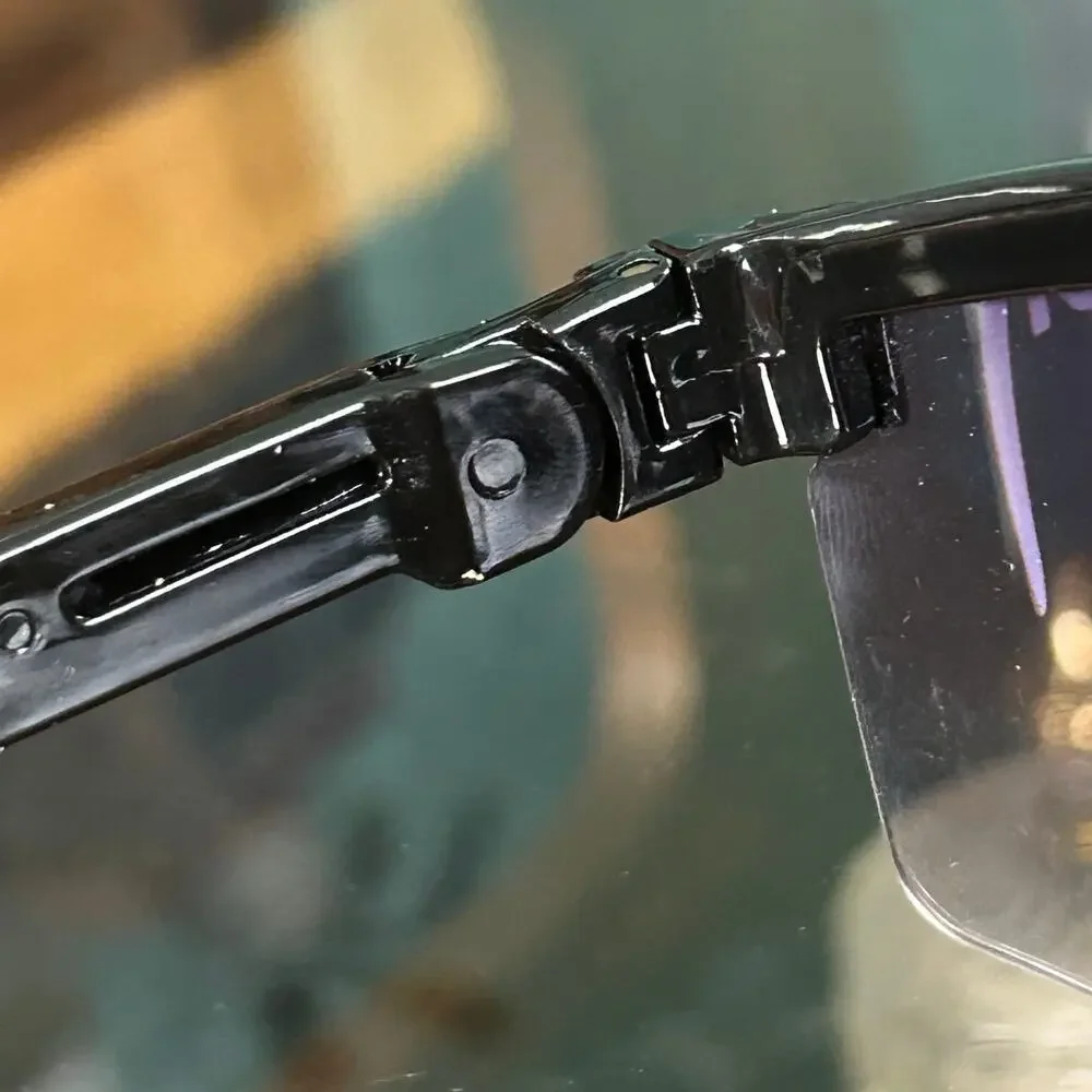 Pit Viper The Exec Original Black and Gold Oversized Shield Sunglasses NWOT